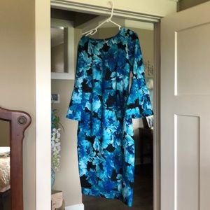 Blue and black Calvin Klein dress size 8